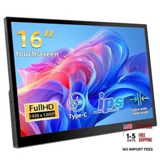 Portable Touchscreen Monitor 16 Inch 1920X1200P IPS Touch Screen Monitor with