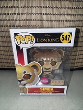 Funko Pop! Figura Vinilo: Disney - Simba (Flocked) - Box Lunch (Exclusivo) #547