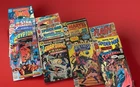 Vintage DC & Marvel Comic Book Lot 13 Superman Spider-Man Guardians Batman Capt