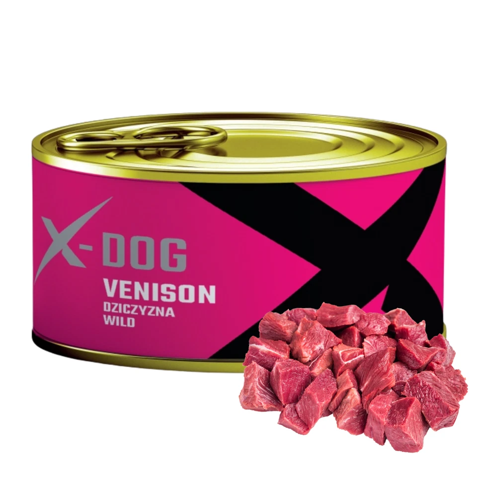 Nassfutter Hund 15 x 120g in Dosen Hundefutter mit 100% Wild Getreidefrei X-DOG - Bild 4 von 4