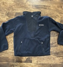Columbia Youth sequoia Grove Black Half Zip Fleece Pullover Sm 8