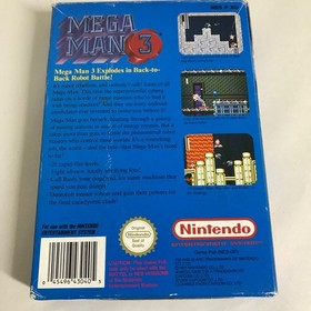 Mega Man 3 NES Nintendo Game Complete In Box With Instruction Manual Rare Game