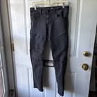 RSQ London Skinny Black Jeans 31X30 Unique Front Thigh Treatment — photo 1