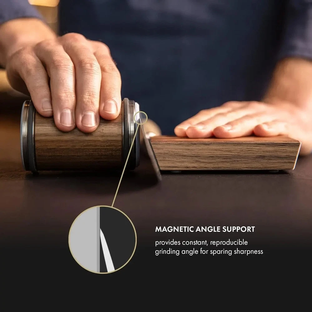 Tumbler Diamond Sharpener Set for Knives with 15° and 20° Angle Rolling Sharpening