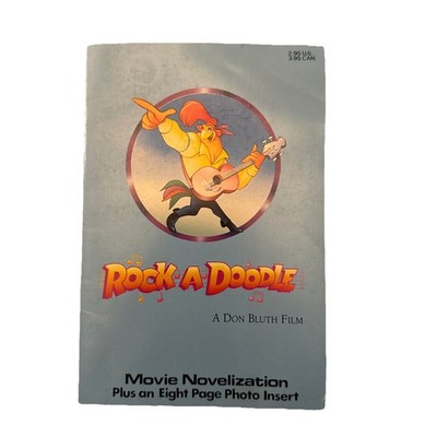 Rock A Doodle Novelization Don Bluth Film 1992 Vintage Paperback Book