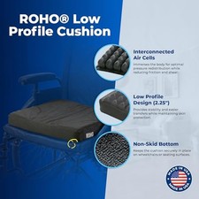 Roho Low Profile Air Cell Wheelchair Cushion Adjustable Inflatable Seat Pad - Roho Low Profile Air Cell Wheelchair Cushion Adjustable Inflatable Seat Pad -