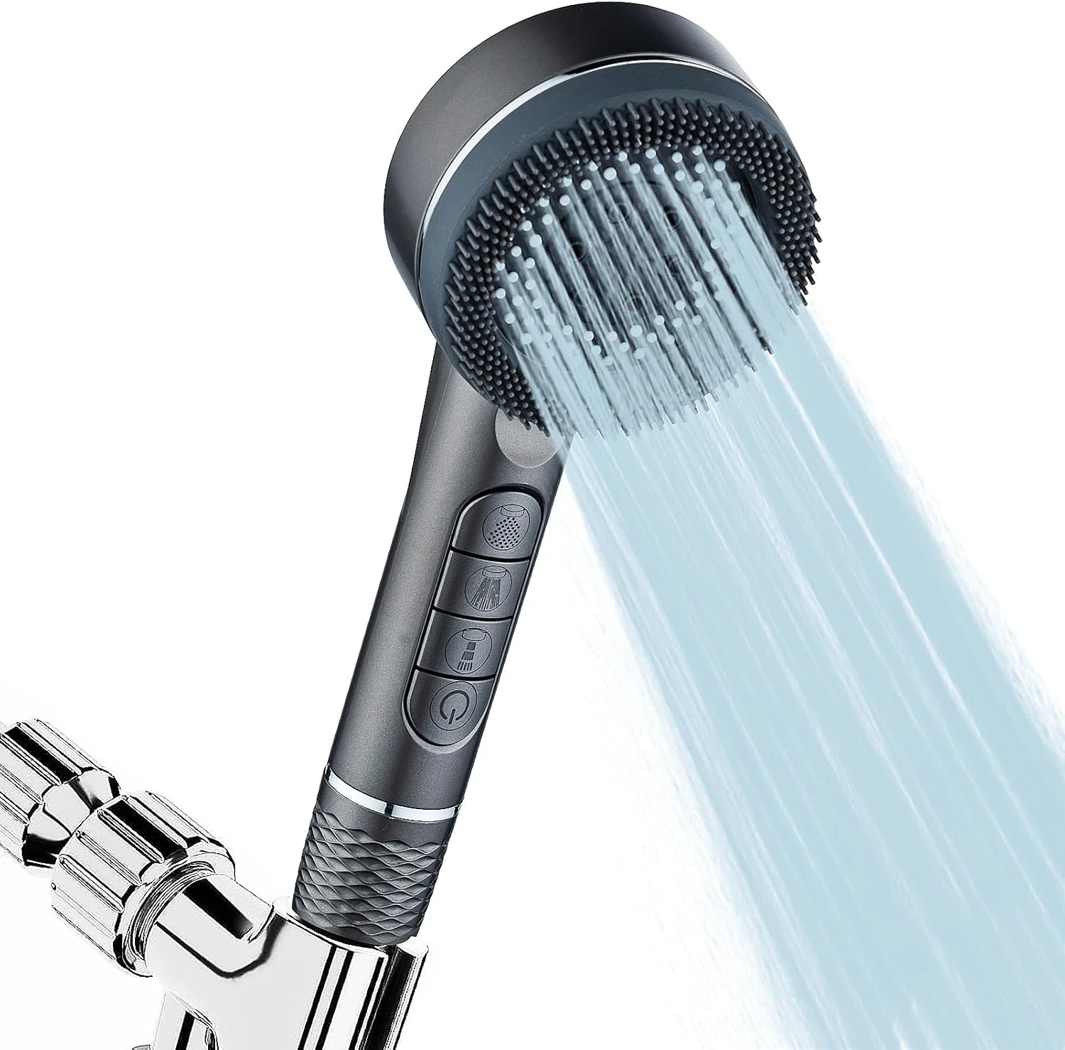 Filtered Shower Head Handheld High Pressure Hard Water Chrome