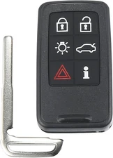 X AUTOHAUX 6 Button Flip Car Keyless Entry Remote Control Replacement Black 