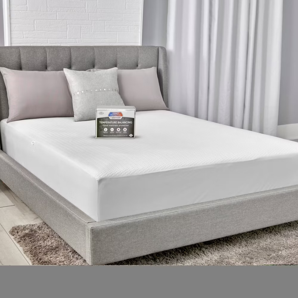 Queen Perfect Protection Quilted Luxury Mattress Protector - Allerease