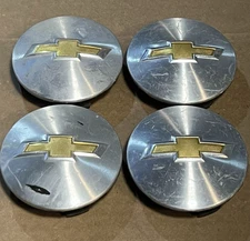 SET OF 4 15 16 17 CHEVY TRAVERSE WHEEL 3" NEWER STYLE BOW TIE CENTER CAP 9595116