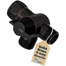 Elegant Oil Rubbed Bronze 3-Way Shower Diverter Valve - Built to Last a Lifetime