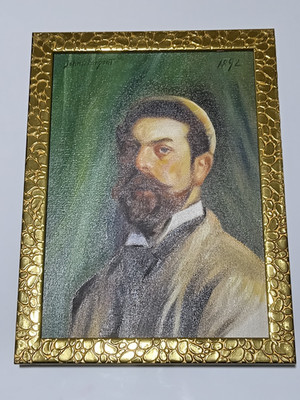 John Singer Sargent , Painting Oil On Canvas , signed stamped vintage.