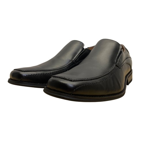 Joseph Abboud Men’s Black Genuine Leather Slip-On Dress Shoes Size 9.5M - Picture 3 of 8
