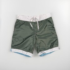 Birdwell Beach Britches 311 White Tip Board Shorts 19  Length Olive Mens Size 34