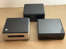 Intel NUC10FNK - NUC5i3MYHE - NUC7i3DNH i5 & i3 - Lot of 3 for Parts/Repair