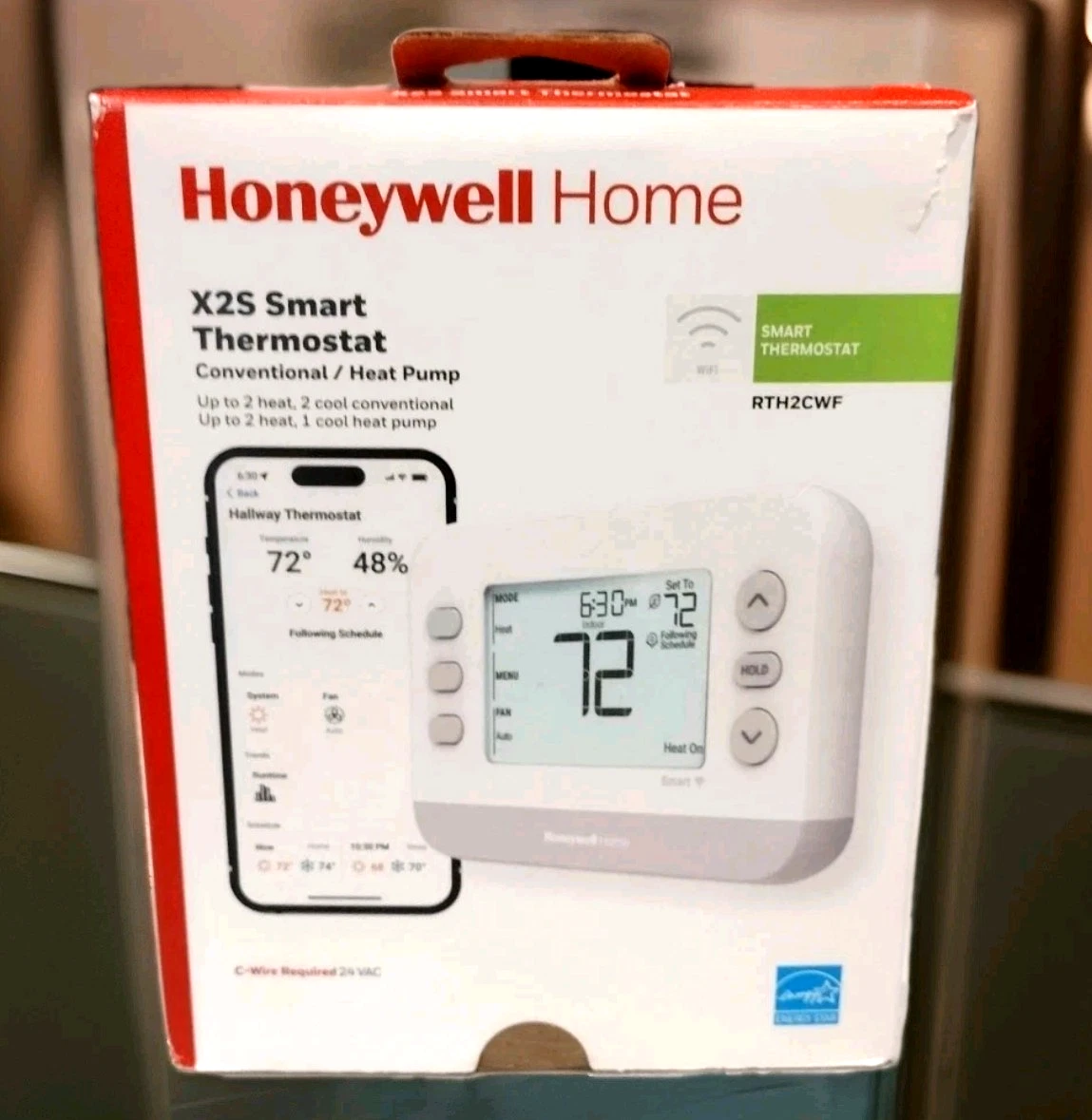 Honeywell Home X2S (RTH2CWF) Smart Thermostat Wifi Programmable - NEW DAM PKGE
Opens in a new window