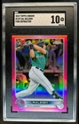 2022 Topps Chrome Cal Raleigh RC Pink Refractor #149 Mariners SGC 10