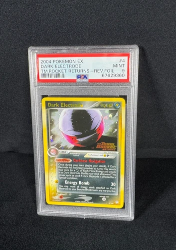 Pokemon Dark Electrode Reverse Holo Rare EX Team Rocket Returns #4 PSA 9 MINT