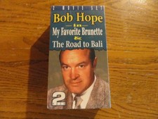 Bob Hope (2) Pack VHS Unopened Tape My Favorite Brunette & The Road to Bali-New