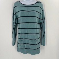 Caslon Women Size XS Blue Dolman Sleeve Sweater Tunic Pockets Classic Preppy