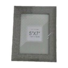 Set of 7 Grey Wood Effect Photo Frames 5x7 13x18cm New Home Decor Bundle NEW