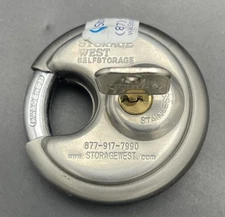 Storage West Round Padlock With 1 Key PreOwned