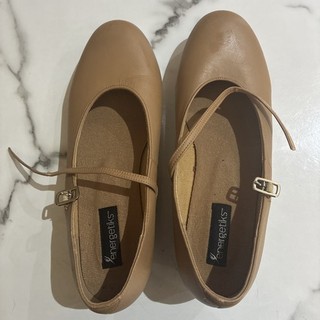 Energetiks Tan ladies tap shoes hardly worn sz11.5