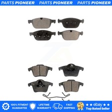 Front Rear Ceramic Brake Pads Kit For 03-14 Volvo XC90 With 328mm Diameter Rotor