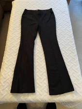 SO Goods For Life Black Flare Leg Pants w/center leg seam, Black
