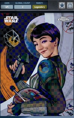 Topps Star Wars Card Trader LEGENDARY Chrome 2025 10cc Sabine Wren Graffiti