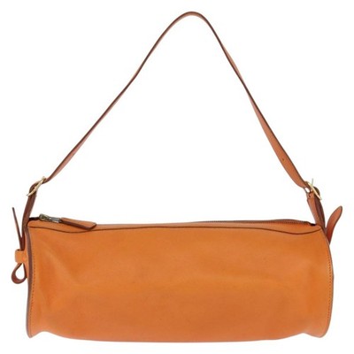 Hermes Sac Doremi Bag Leather Orange Leather Shoulder Bag Bag Authentic