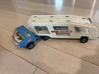 Vintage 1970's TONKA MOTOR MOVER, blue cab , white trailer