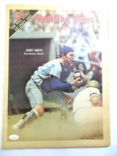 Jerry Grote Signed Autographed Newspaper Sporting News 1971 Mets JSA AH03370