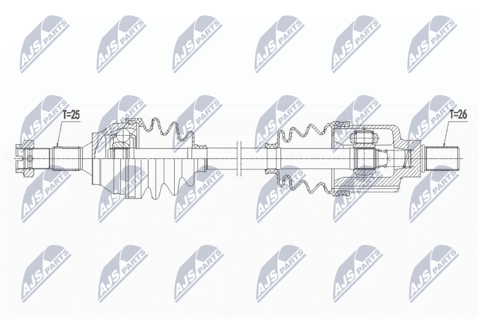 Nty Driveshaft For Peugeot 2008 1.6Hdi 13- 207 1.6 16V 07-13 Left Atm - Image 7
