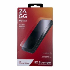 Zagg Glass Elite Protect Tempered Glass Screen Protection for iPhone 15 Pro