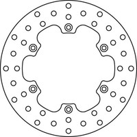 TRW Bremsscheibe (FüR: Yamaha YZ 125 1LX 86 Hinten )