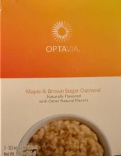 Optavia Maple  Brown Sugar Oatmeal - 7 Packets /Servings - Exp. 6/26 New in box