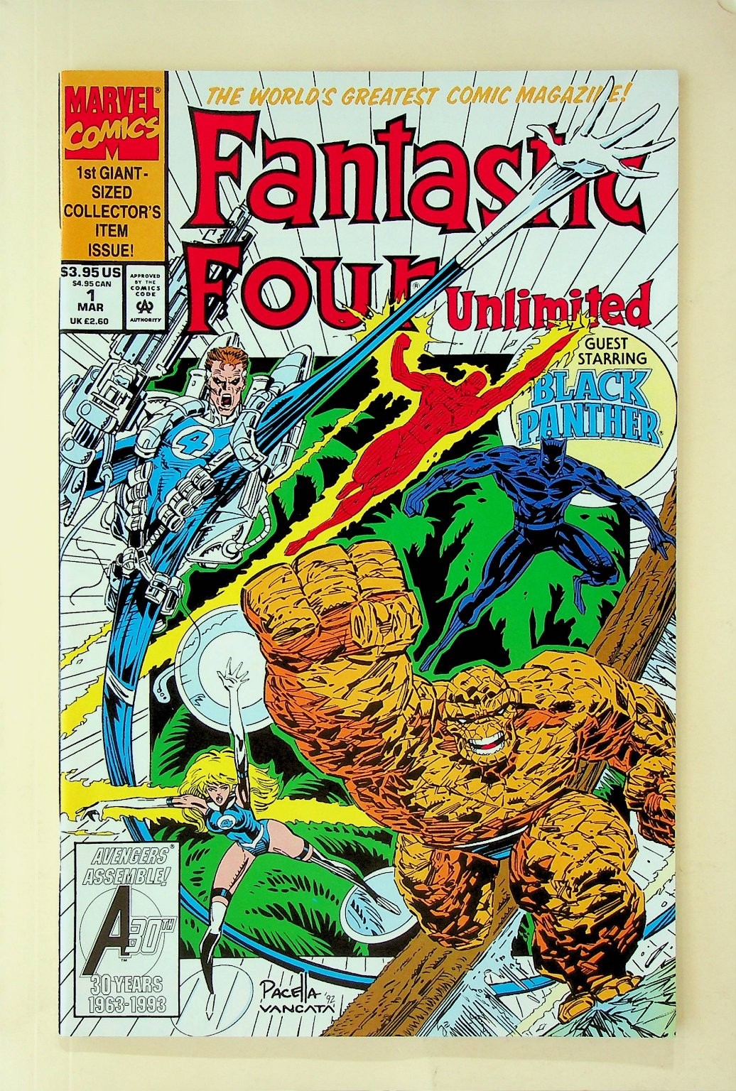 Fantastic Four Unlimited #1 Marvel Black Panther 1993 Modern Age