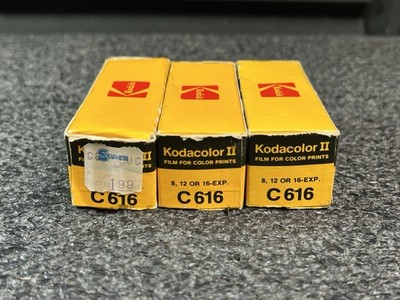 RARE Vintage Kodak Kodacolor II C616 Film Lot Of 3 Exp Oct 1979 Sealed USA LOOK!