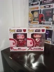 Funko Pop Star Wars Valentine's Rey #588, Kylo Ren #591 Vinyl Figures