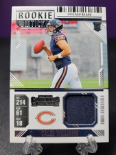 Caleb Williams Rookie Jersey Card 2024 Panini Contenders Football Chicago Bears. rookie card picture