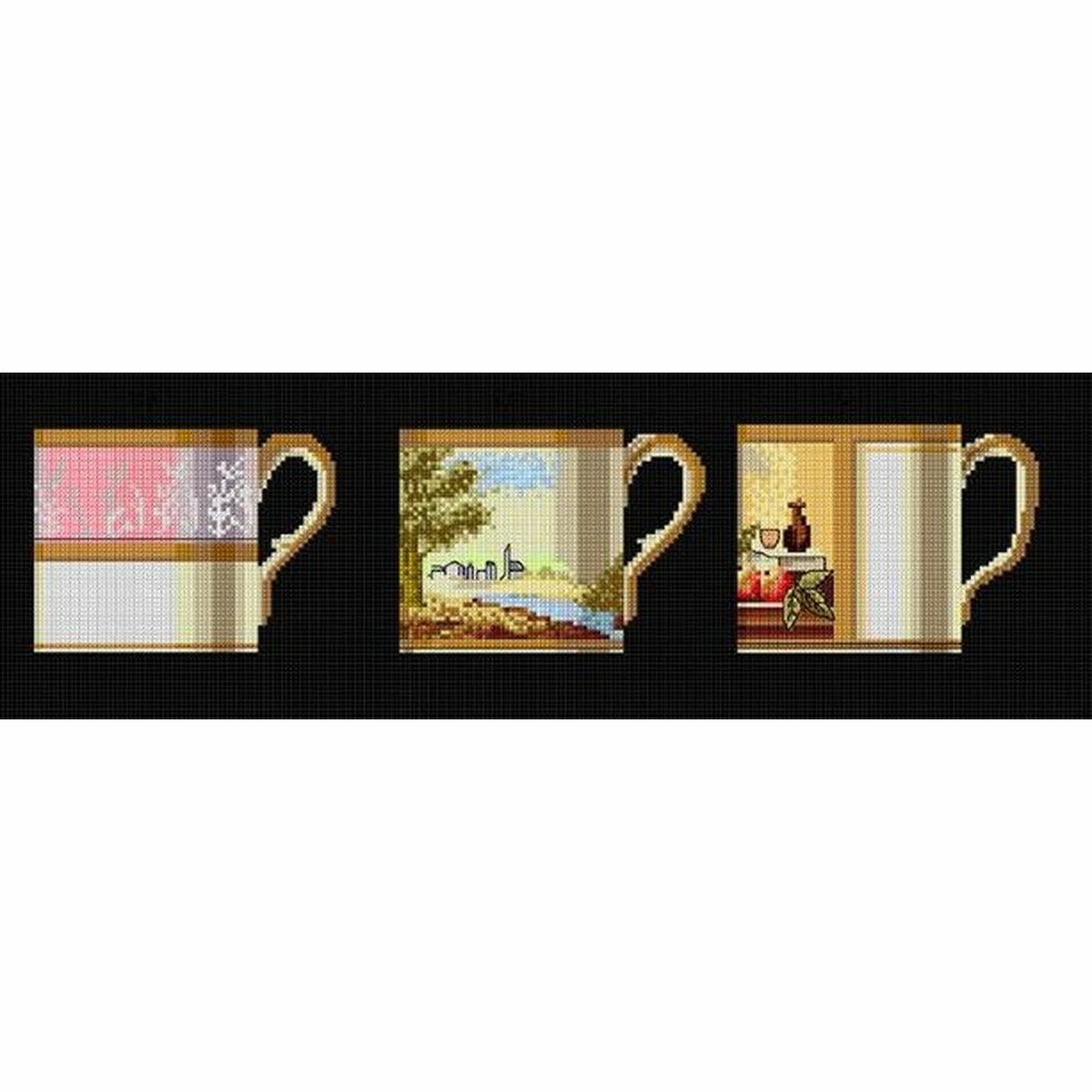 Thea Gouverneur Valentinstag Welpe Kreuzstich-Set – Auf Aida-Stoff, 16 Count