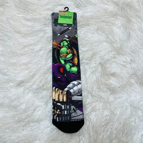 Teenage Mutant Ninja Turtles Crew Socks Foot Soldier - Picture 1 of 3