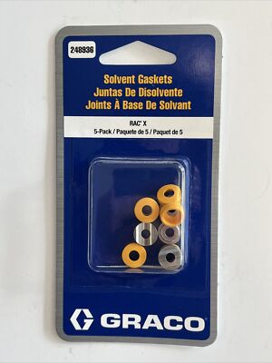 Graco 248936 RAC X Solvent Seals. Pack Of 5. Genuine Graco | eBay