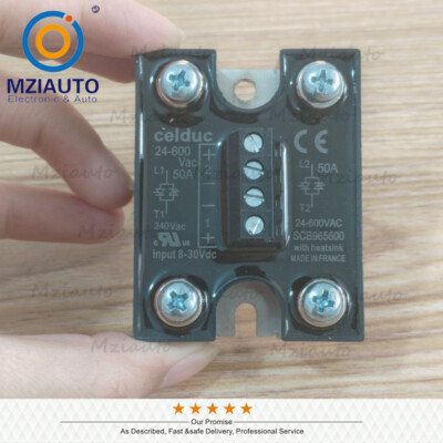 New For Celduc SCB965600 Solid State Relay Input 8-30VDC 50A 24-600VAC US Stock