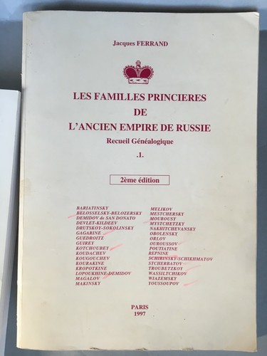 ERRAND. DESCENDANCES NATURELLES DES SOUVERAINS DE RUSSIE 1762 à 1910 + FAMILLES - Imagen 9 de 12