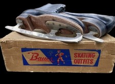 Vintage New Old Stock Ice Skates Size 8 In Original Box Skating Hockey Mens