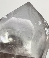 Over 40 Record Keepers on one face_DOW_Large Clear Arkansas Quartz Crystal Point