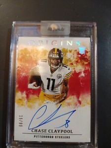 2020 Panini Origins - Rookie Autographs Red #RA-CC Chase Claypool 19/99 (AU, RC)