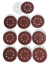 125mm 8 Loch Schleifscheiben Klett Schleifblätter Schleifpapier Exzenter K40-400